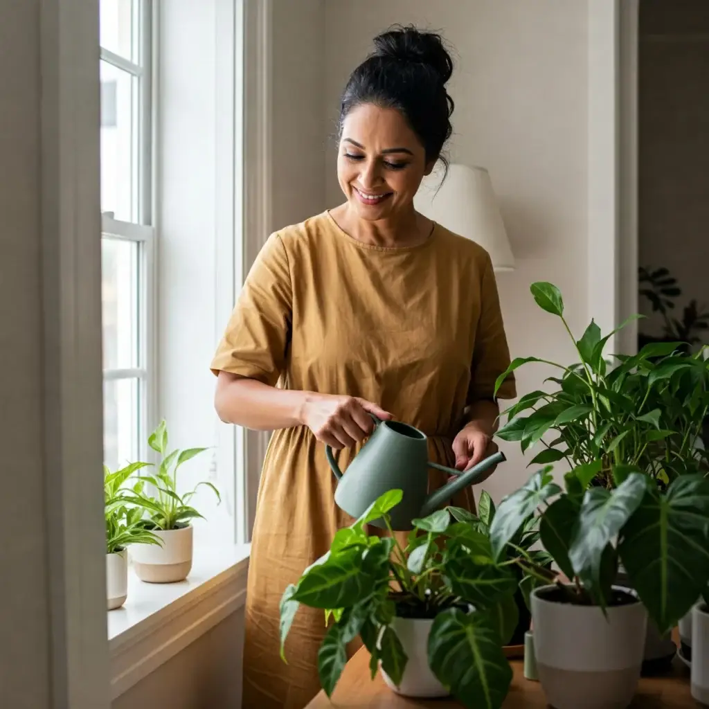 A caregiver finds restorative peace at home, a moment of focus reclaimed from caregiver burnout